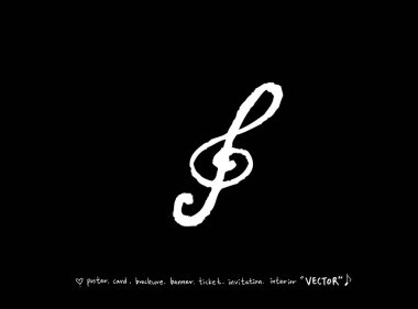 konser poster / yarım yamalak müzik illüstrasyon - vektör