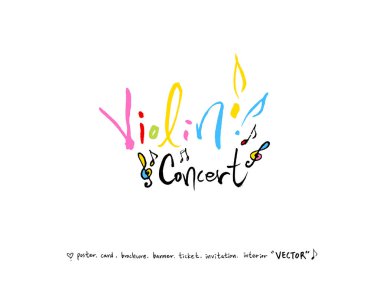 konser poster / yarım yamalak müzik illüstrasyon - vektör