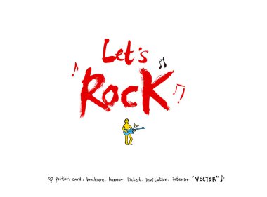 konser poster / yarım yamalak müzik illüstrasyon - vektör