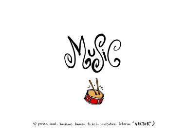 konser poster / yarım yamalak müzik illüstrasyon - vektör