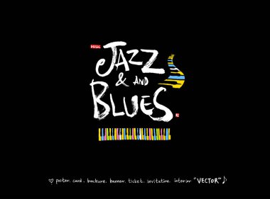 konser poster / yarım yamalak müzik illüstrasyon - vektör