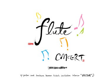 konser poster / yarım yamalak müzik illüstrasyon - vektör