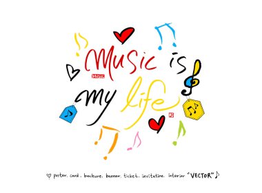 konser poster / yarım yamalak müzik illüstrasyon - vektör