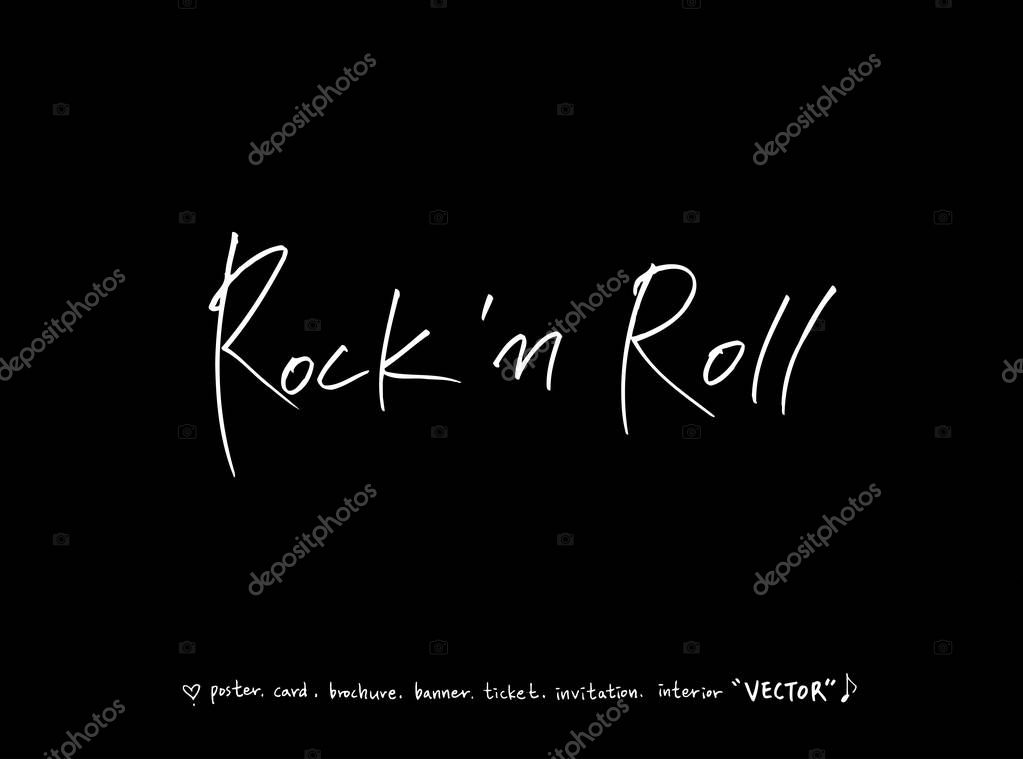Concert poster / Sketchy music illustration - vector