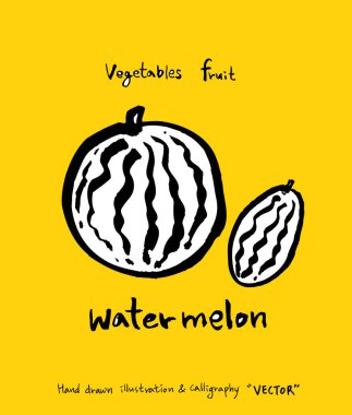 El çekilmiş gıda maddeleri - sebze ve meyve resimleri - vektör