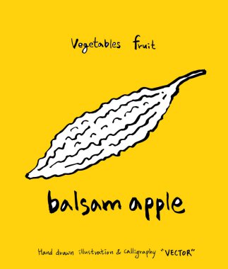 El çekilmiş gıda maddeleri - sebze ve meyve resimleri - vektör