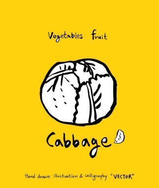 El çekilmiş gıda maddeleri - sebze ve meyve resimleri - vektör