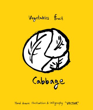 El çekilmiş gıda maddeleri - sebze ve meyve resimleri - vektör