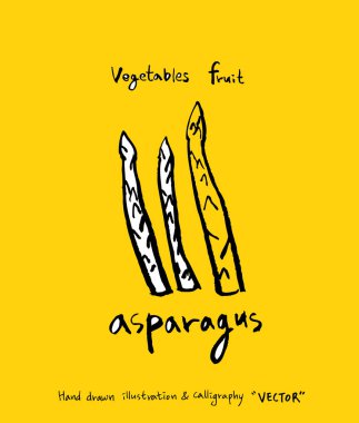 El çekilmiş gıda maddeleri - sebze ve meyve resimleri - vektör