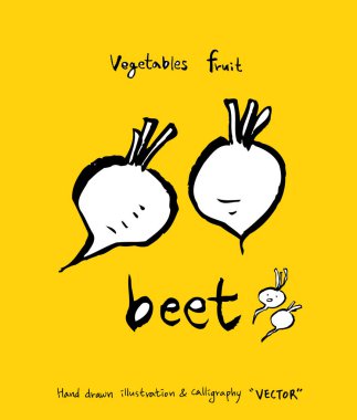 El çekilmiş gıda maddeleri - sebze ve meyve resimleri - vektör