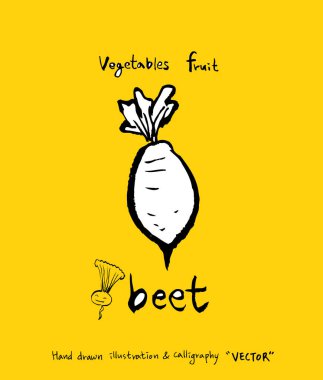 El çekilmiş gıda maddeleri - sebze ve meyve resimleri - vektör