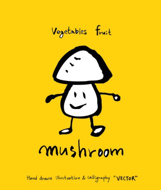 El çekilmiş gıda maddeleri - sebze ve meyve resimleri - vektör