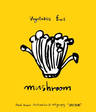 El çekilmiş gıda maddeleri - sebze ve meyve resimleri - vektör