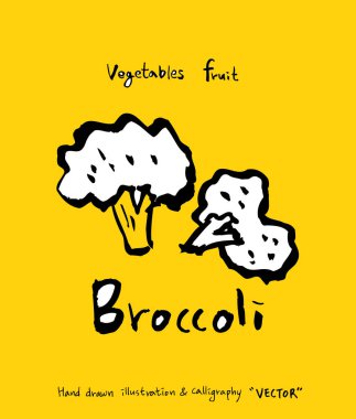 El çekilmiş gıda maddeleri - sebze ve meyve resimleri - vektör