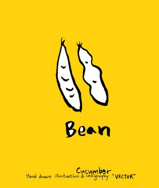 El çekilmiş gıda maddeleri - sebze ve meyve resimleri - vektör