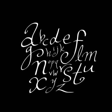 vektör yazı tipleri / el yazısı kaligrafi