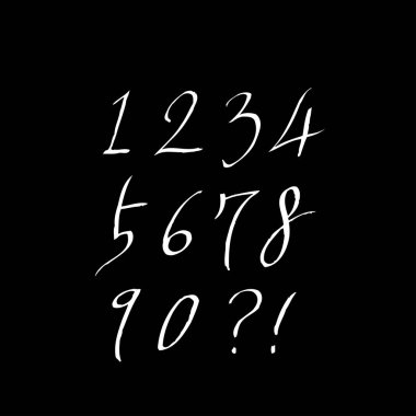 vektör yazı tipleri / el yazısı kaligrafi