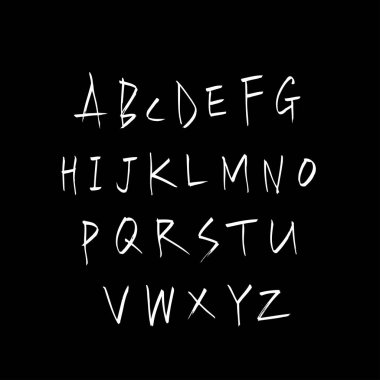 vektör yazı tipleri / el yazısı kaligrafi