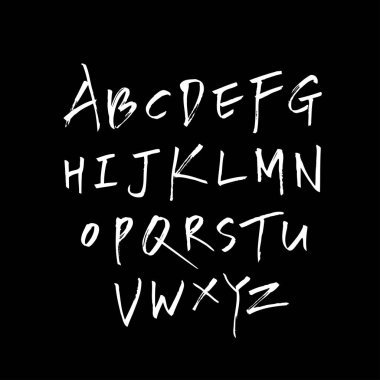 vektör yazı tipleri / el yazısı kaligrafi