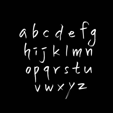 vektör yazı tipleri / el yazısı kaligrafi