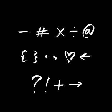 vektör yazı tipleri / el yazısı kaligrafi