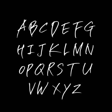 vektör yazı tipleri / el yazısı kaligrafi