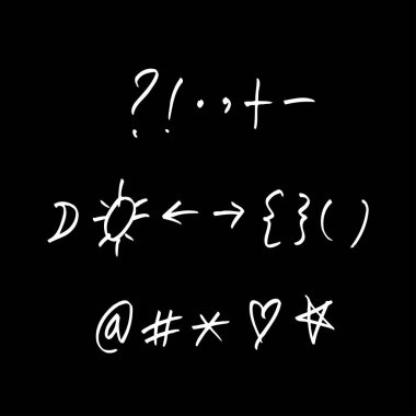 vektör yazı tipleri / el yazısı kaligrafi