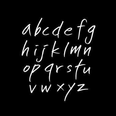 vektör yazı tipleri / el yazısı kaligrafi