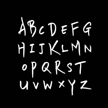 vektör yazı tipleri / el yazısı kaligrafi