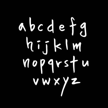 vektör yazı tipleri / el yazısı kaligrafi