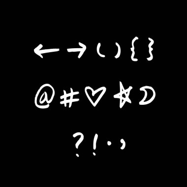 vektör yazı tipleri / el yazısı kaligrafi