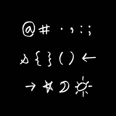 vektör yazı tipleri / el yazısı kaligrafi