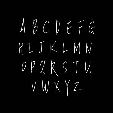 vektör yazı tipleri / el yazısı kaligrafi