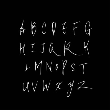 vektör yazı tipleri / el yazısı kaligrafi