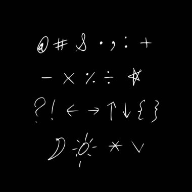 vektör yazı tipleri / el yazısı kaligrafi