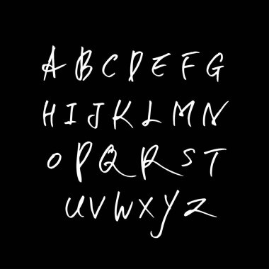 vektör yazı tipleri / el yazısı kaligrafi