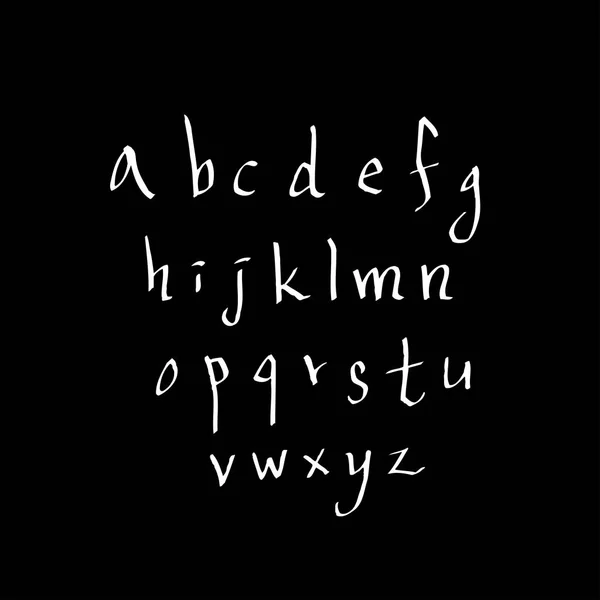 Vectorlettertypen Handgeschreven Kalligrafie — Stockvector