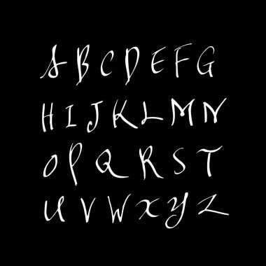 vektör yazı tipleri / el yazısı kaligrafi