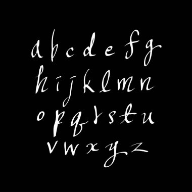 vektör yazı tipleri / el yazısı kaligrafi