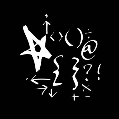 vektör yazı tipleri / el yazısı kaligrafi