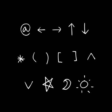 vektör yazı tipleri / el yazısı kaligrafi