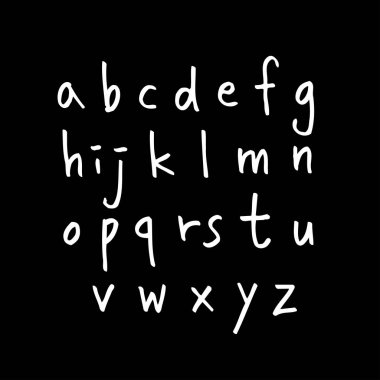 vektör yazı tipleri / el yazısı kaligrafi