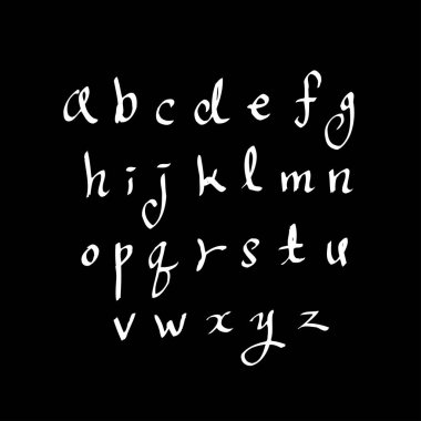 vektör yazı tipleri / el yazısı kaligrafi