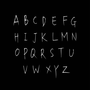 vektör yazı tipleri / el yazısı kaligrafi