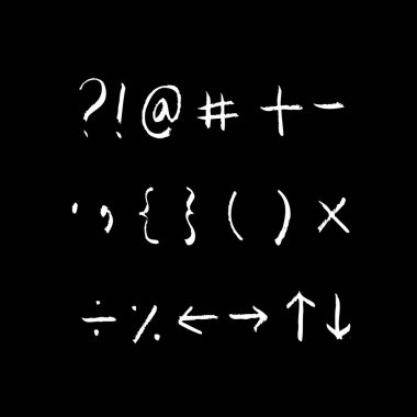 vektör yazı tipleri / el yazısı kaligrafi