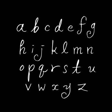 vektör yazı tipleri / el yazısı kaligrafi