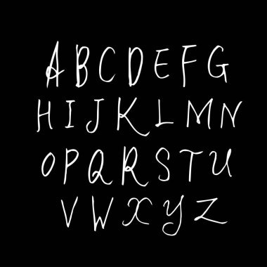 vektör yazı tipleri / el yazısı kaligrafi