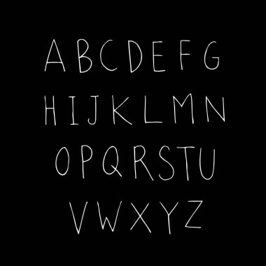 vektör yazı tipleri / el yazısı kaligrafi