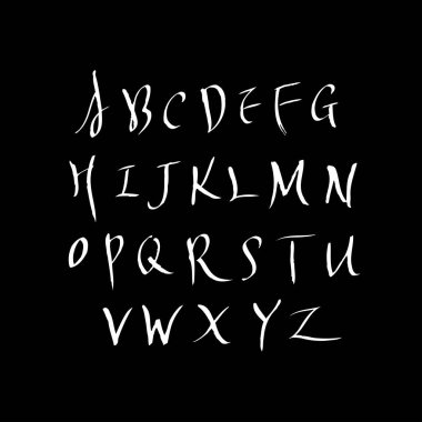 vektör yazı tipleri / el yazısı kaligrafi