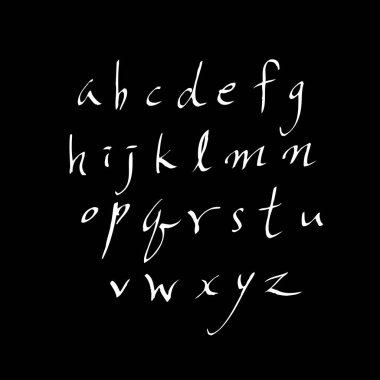 vektör yazı tipleri / el yazısı kaligrafi